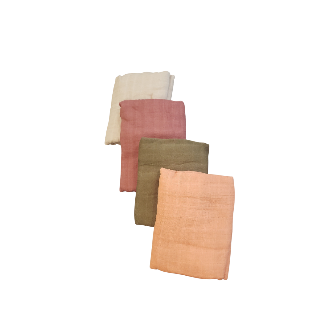 FERNBABY Muslin Swaddle Blankets (4 Pack)