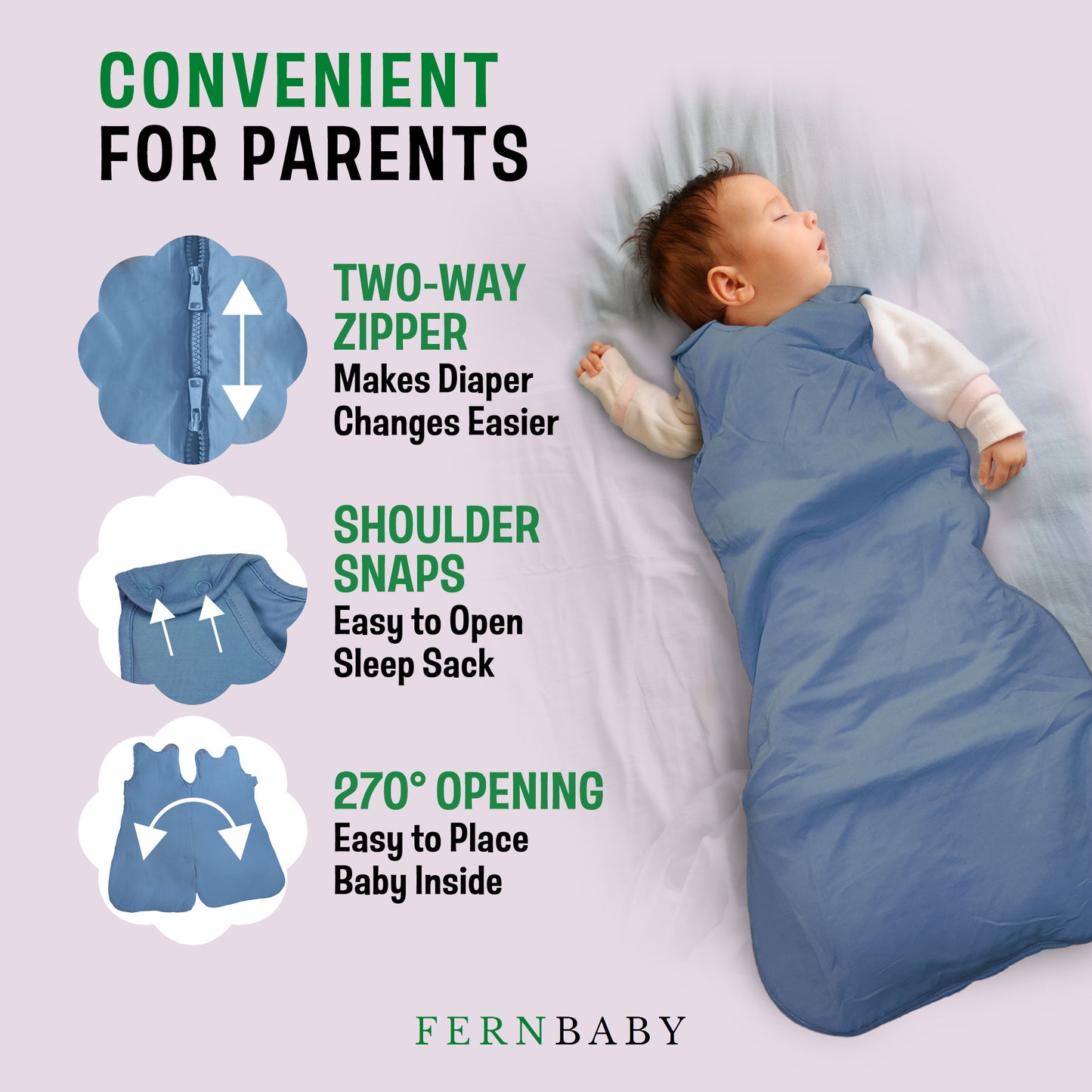 FERNBABY Sleep Sack - Blue