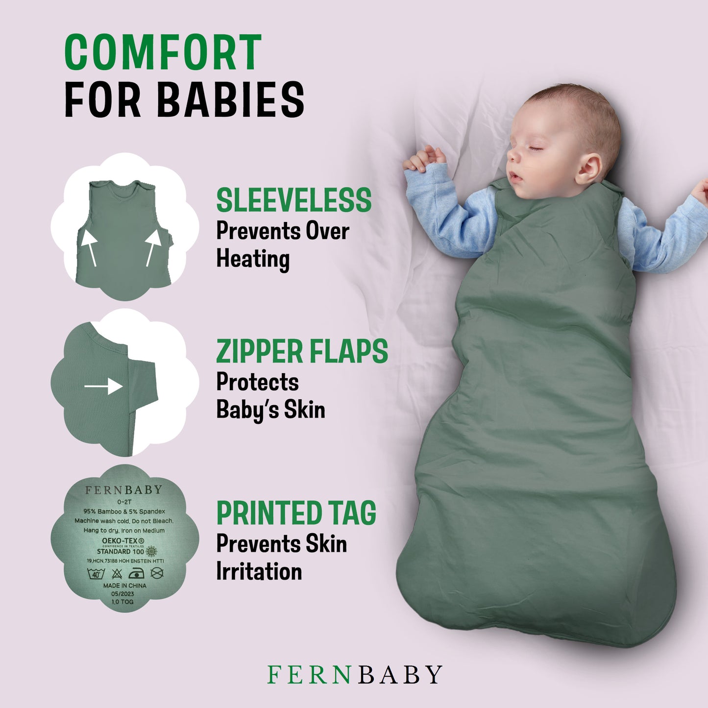 FERNBABY Sleep Sack - Green