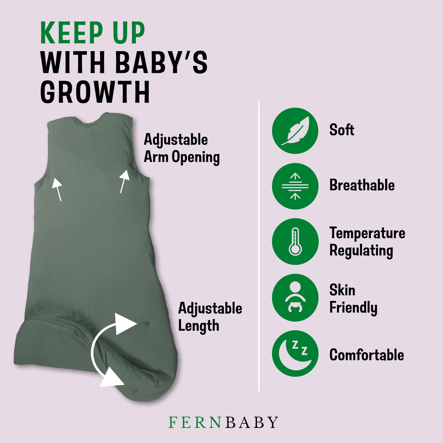 FERNBABY Sleep Sack - Green